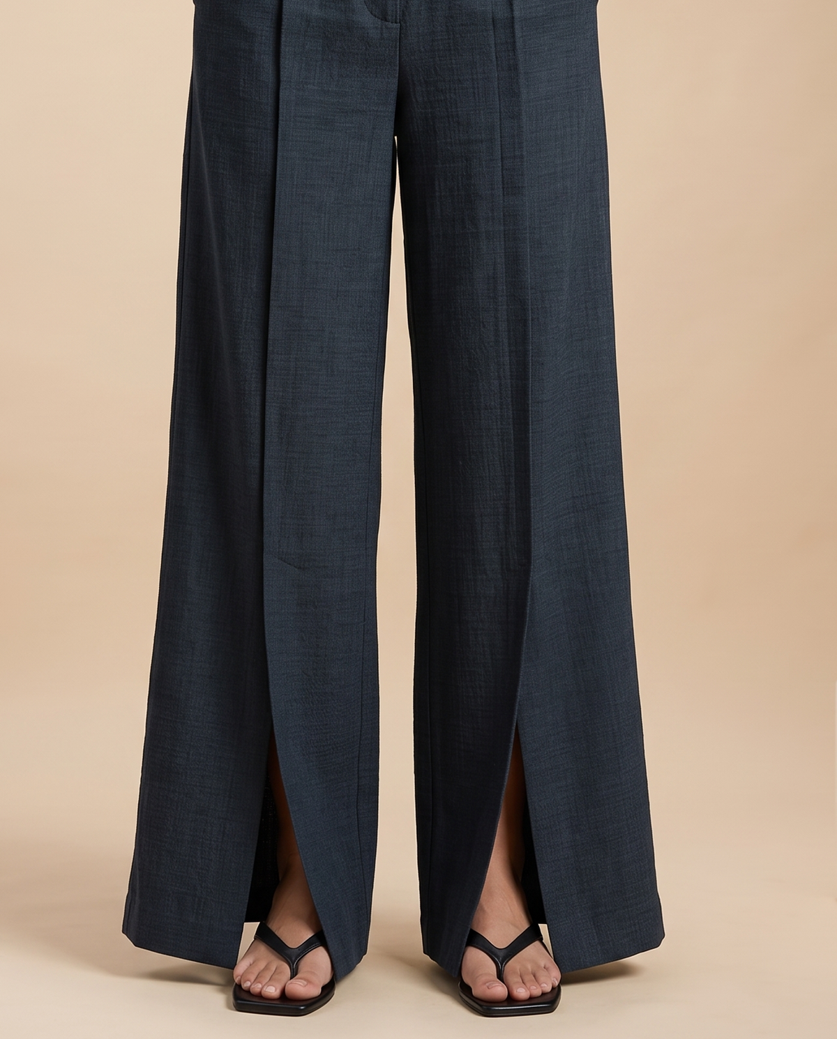 Hanora | Wide-Leg Slit Trousers