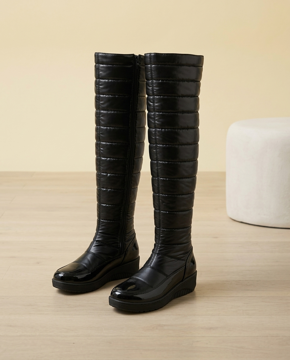 Zenine | Quilted Over-The-Knee Boots