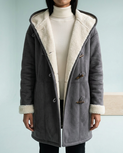 Huldia | Hooded Toggle-Front Coat