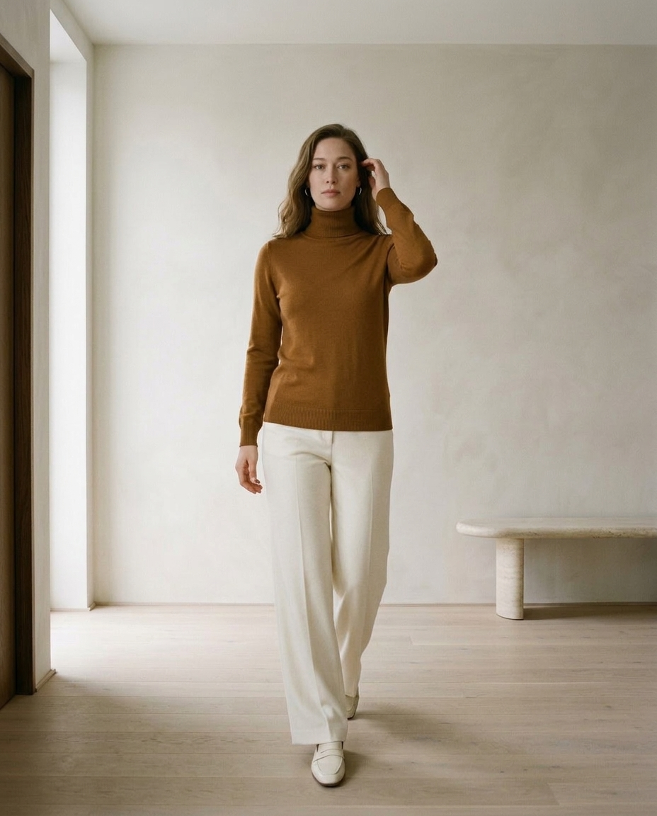 Erina | Fine Knit Turtleneck Sweater
