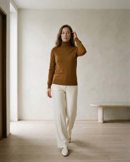 Erina | Fine Knit Turtleneck Sweater