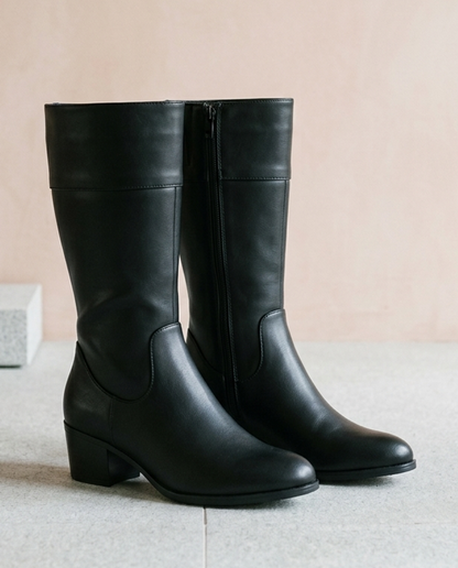 Erinea | Side-Zip Mid-Calf Boots