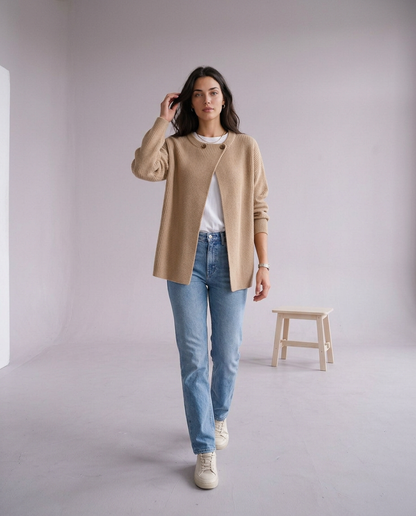 Ankya | Ribbed Button Cardigan