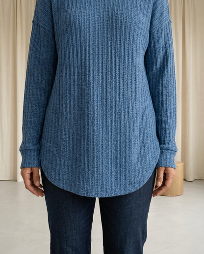 Wrenla | Exposed-Seam Crewneck Sweater