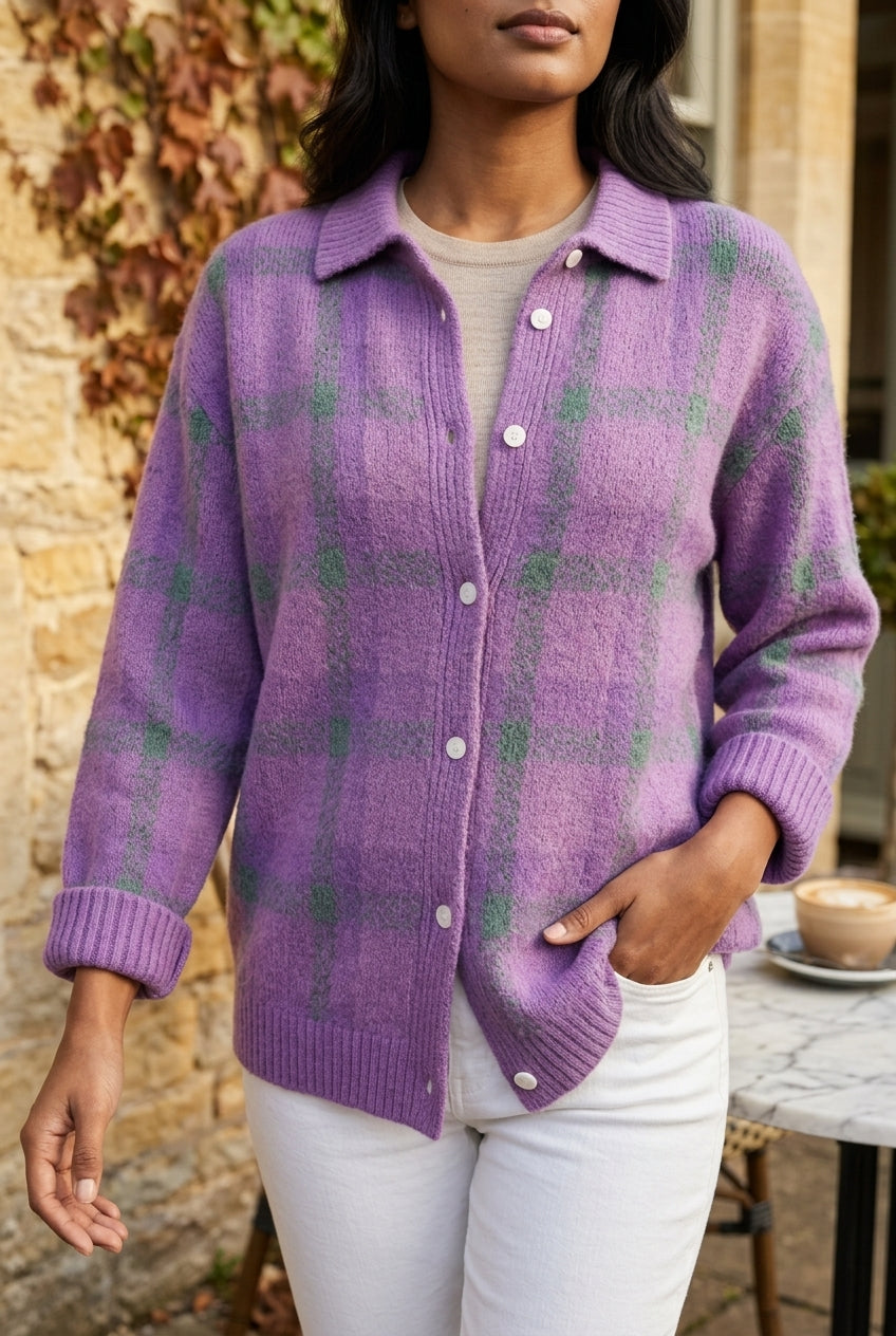 Yonea | Longline Button-Front Cardigan