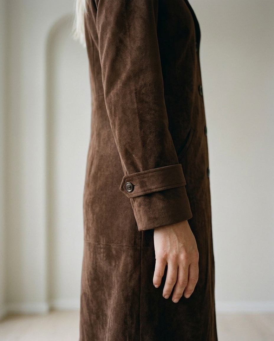Aidia | Longline Notched-Lapel Coat