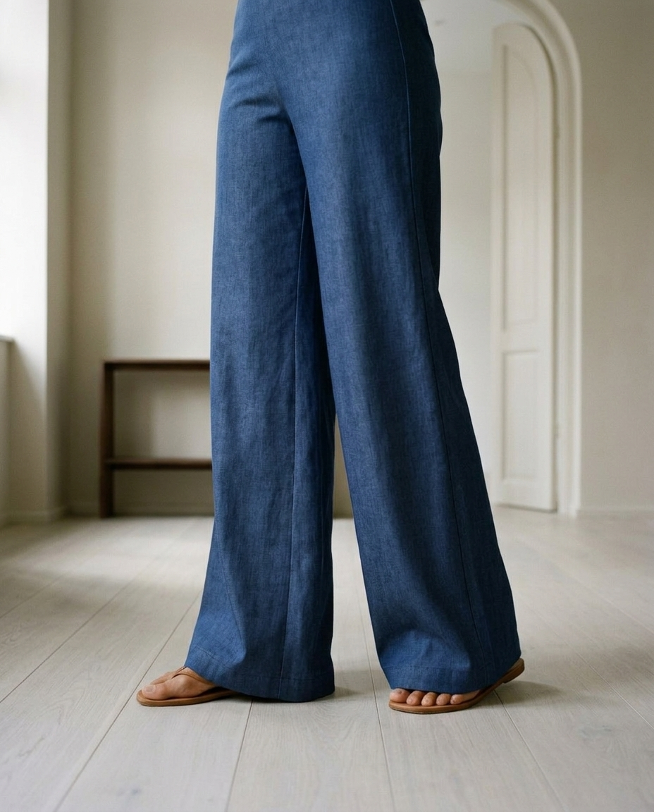Faunya | Crossover Wide-Leg Trousers