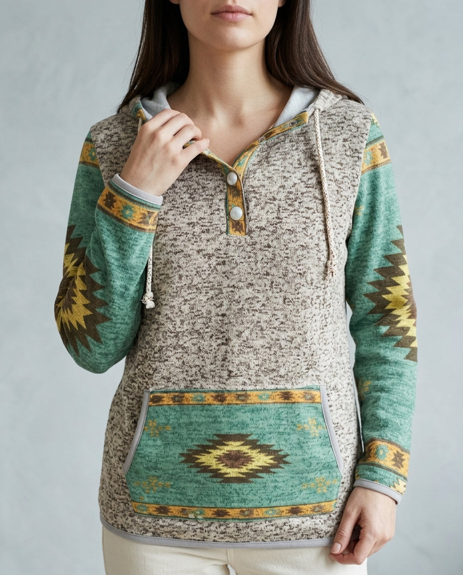 Idina | Western Hooded Sweatshirt