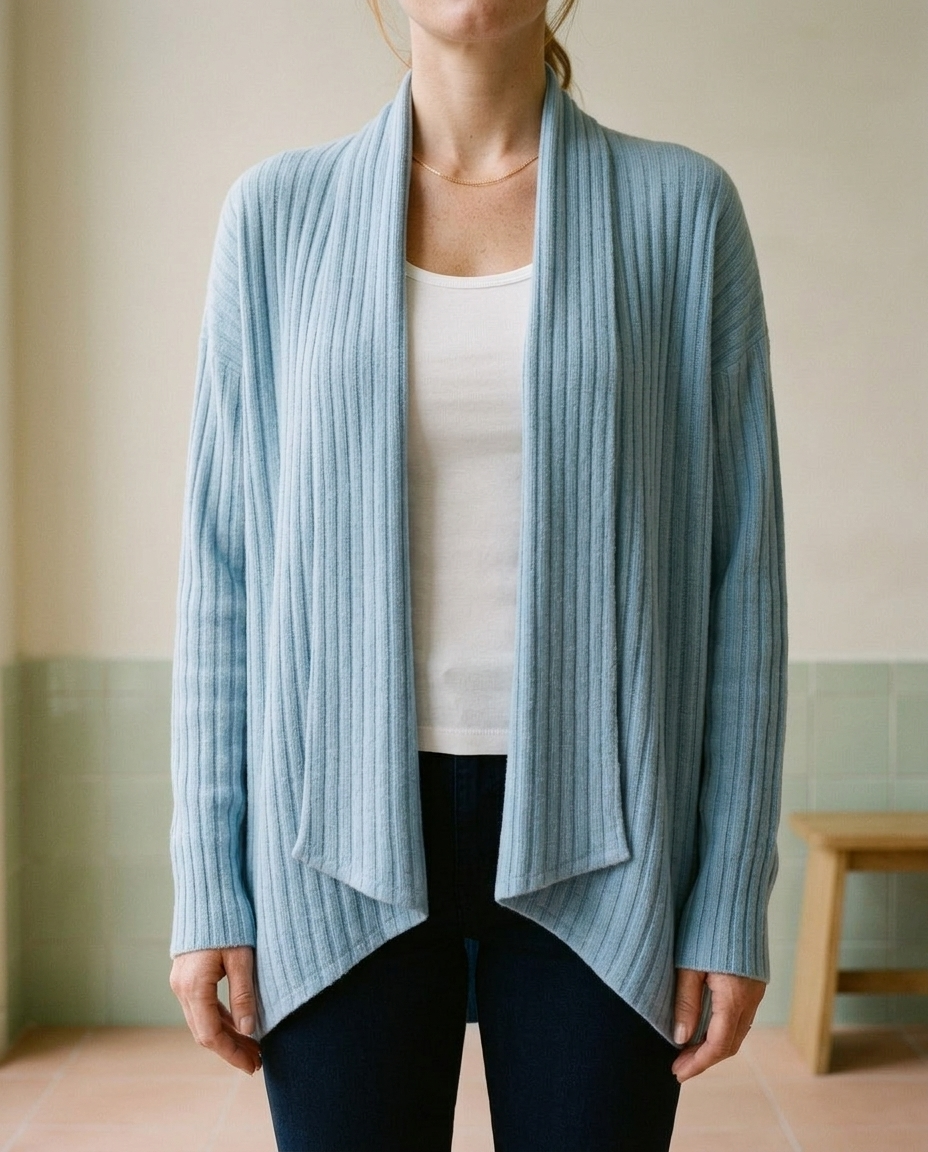 Farya | Open Waterfall Knit Cardigan