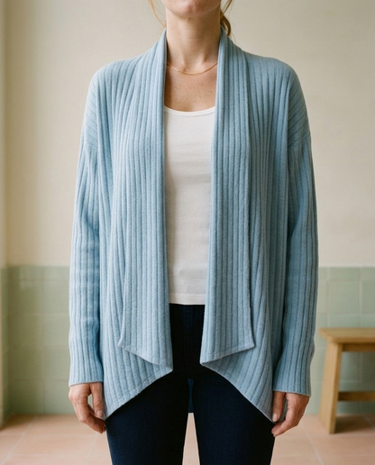 Farya | Open Waterfall Knit Cardigan