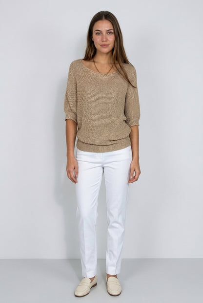 Milia | Relaxed Open-Knit Crewneck Sweater