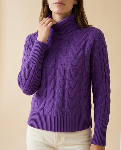 Halise | Cable Knit Turtleneck Sweater