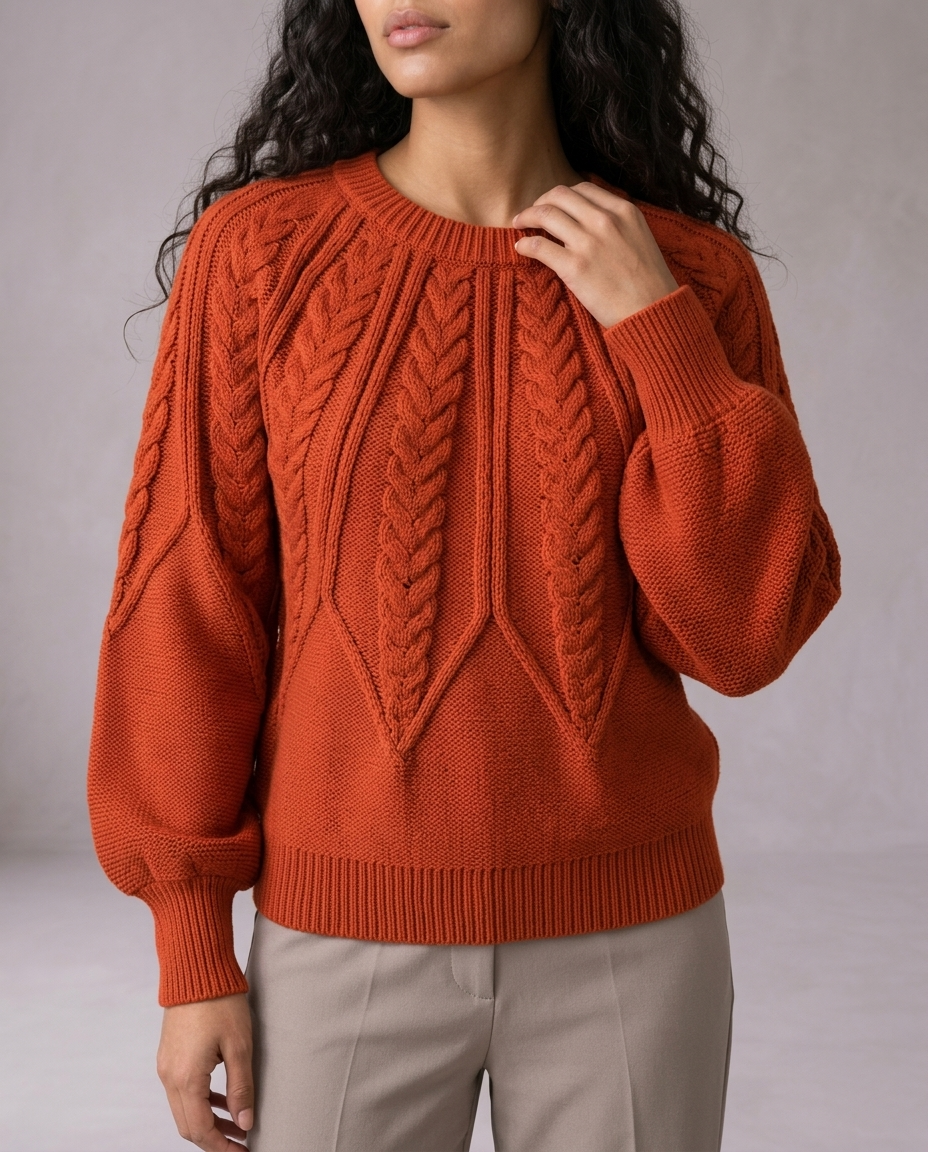 Cova | Cable-Knit Round-Neck Sweater
