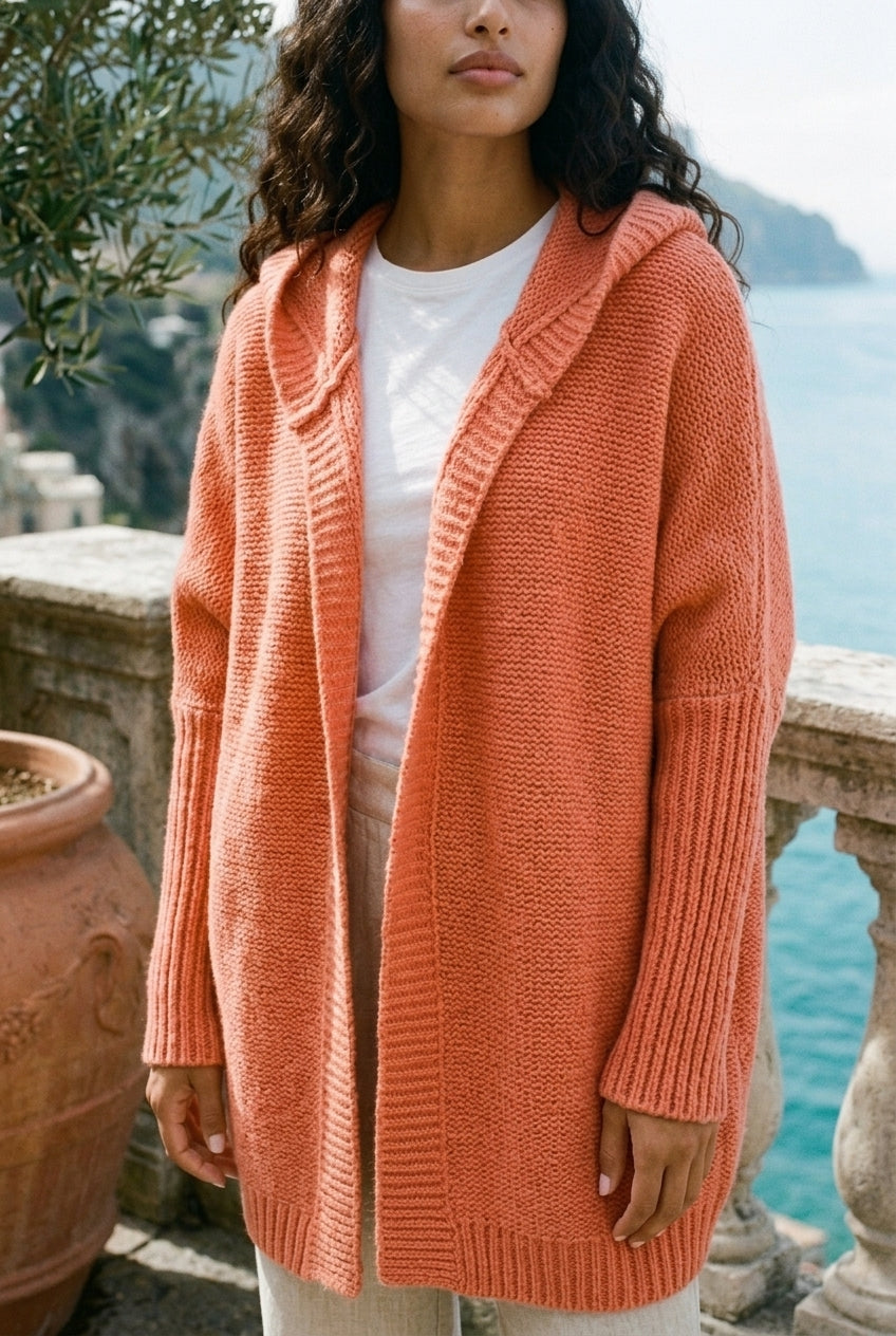 Isea | Hooded Longline Cardigan