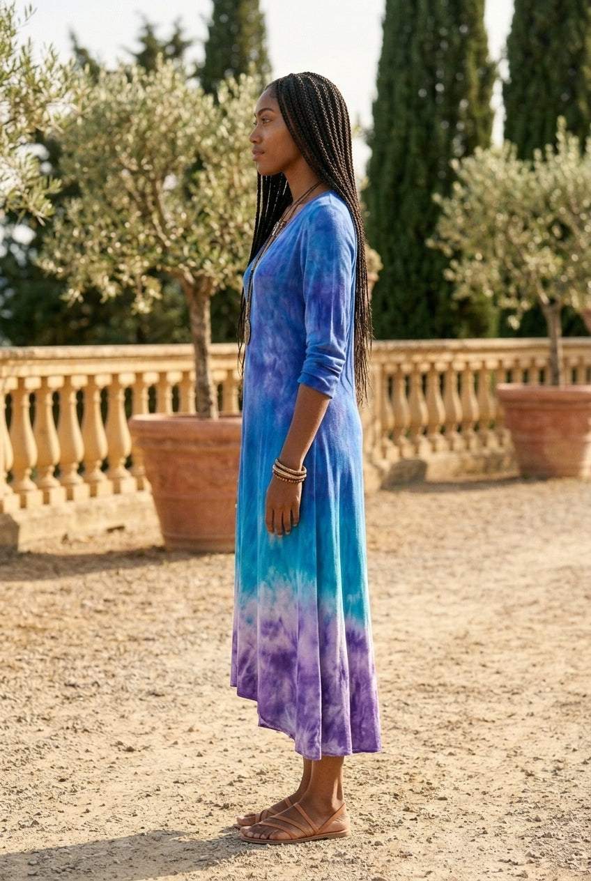 Petia | Vintage Long Sleeve Midi Dress