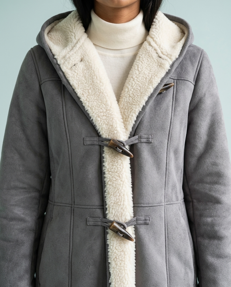Huldia | Hooded Toggle-Front Coat