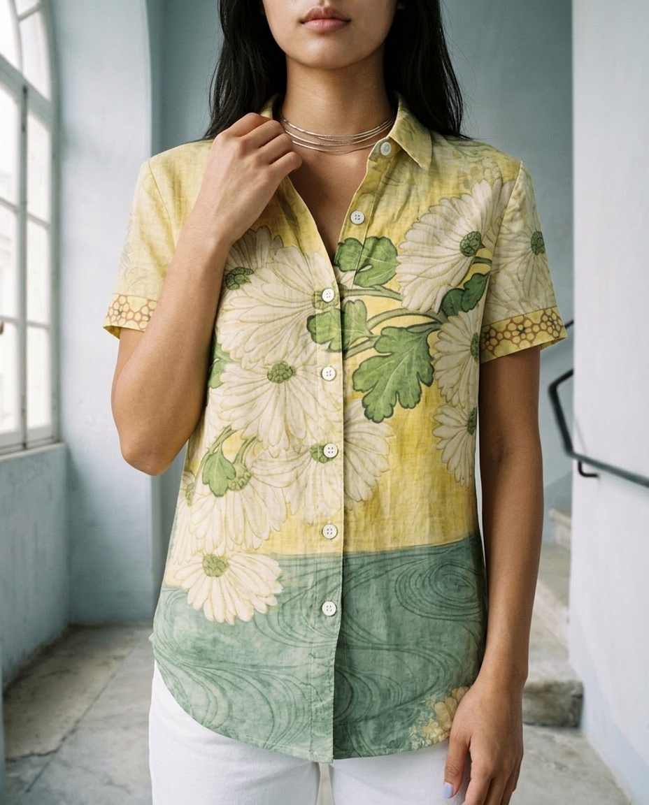 Tovis | Floral Button-Front Blouse