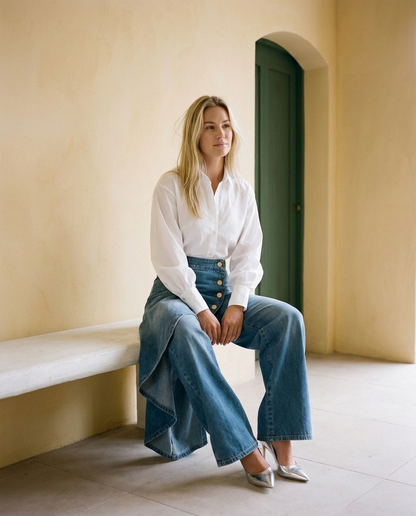 Rebia | High-Waisted Wide-Leg Pants