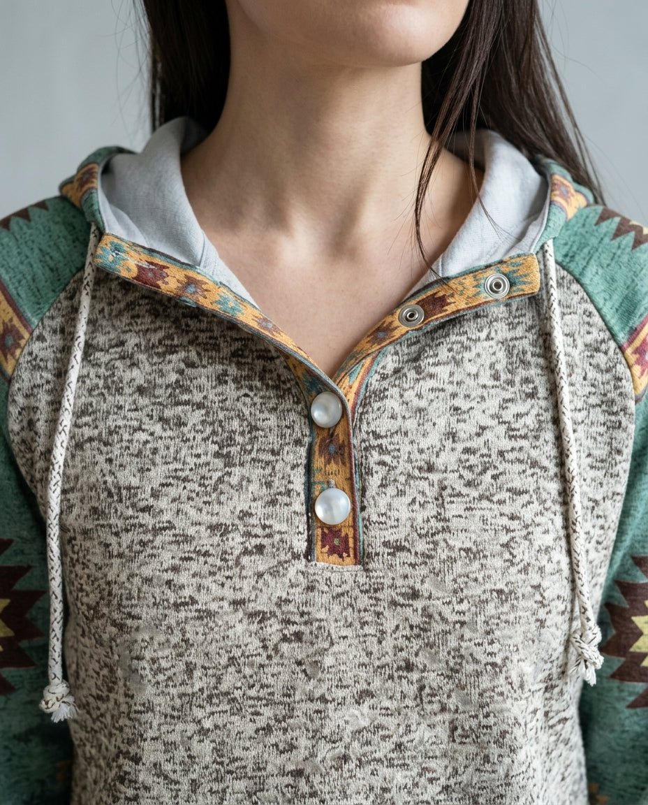 Idina | Western Hooded Sweatshirt