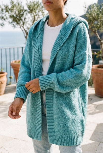 Isea | Hooded Longline Cardigan