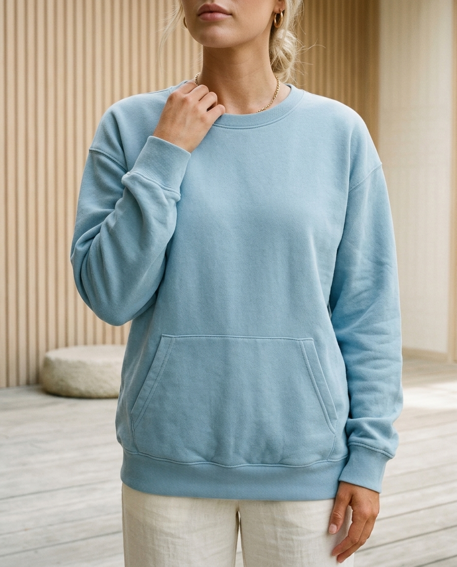 Amine | Oversized Kangaroo Pocket Sweatshirt