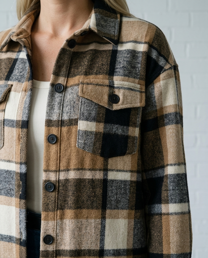 Dorea | Longline Checked Coat