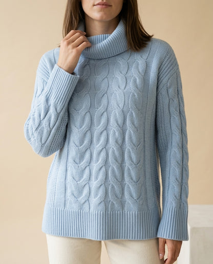 Halise | Cable Knit Turtleneck Sweater