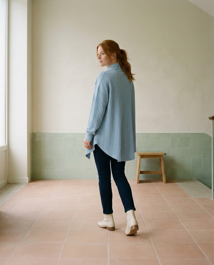 Farya | Open Waterfall Knit Cardigan