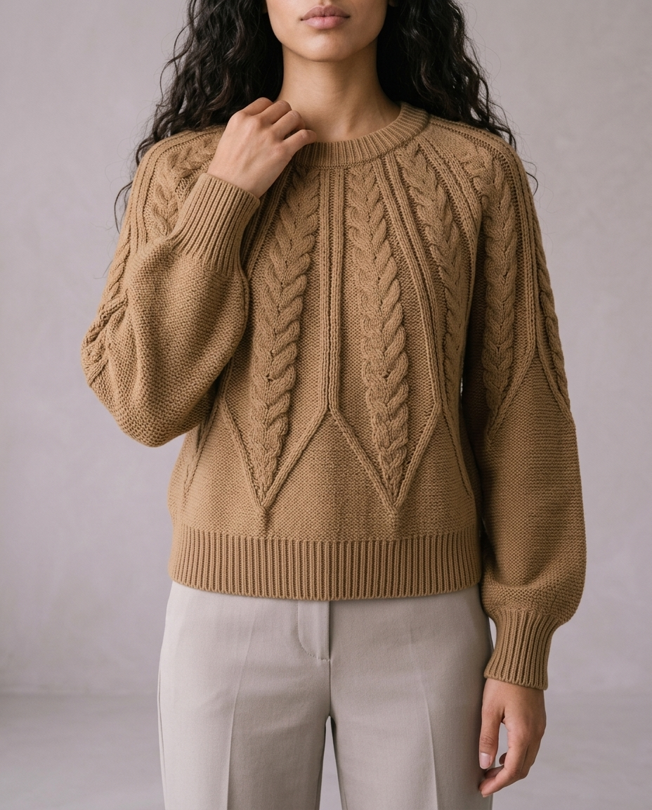 Cova | Cable-Knit Round-Neck Sweater