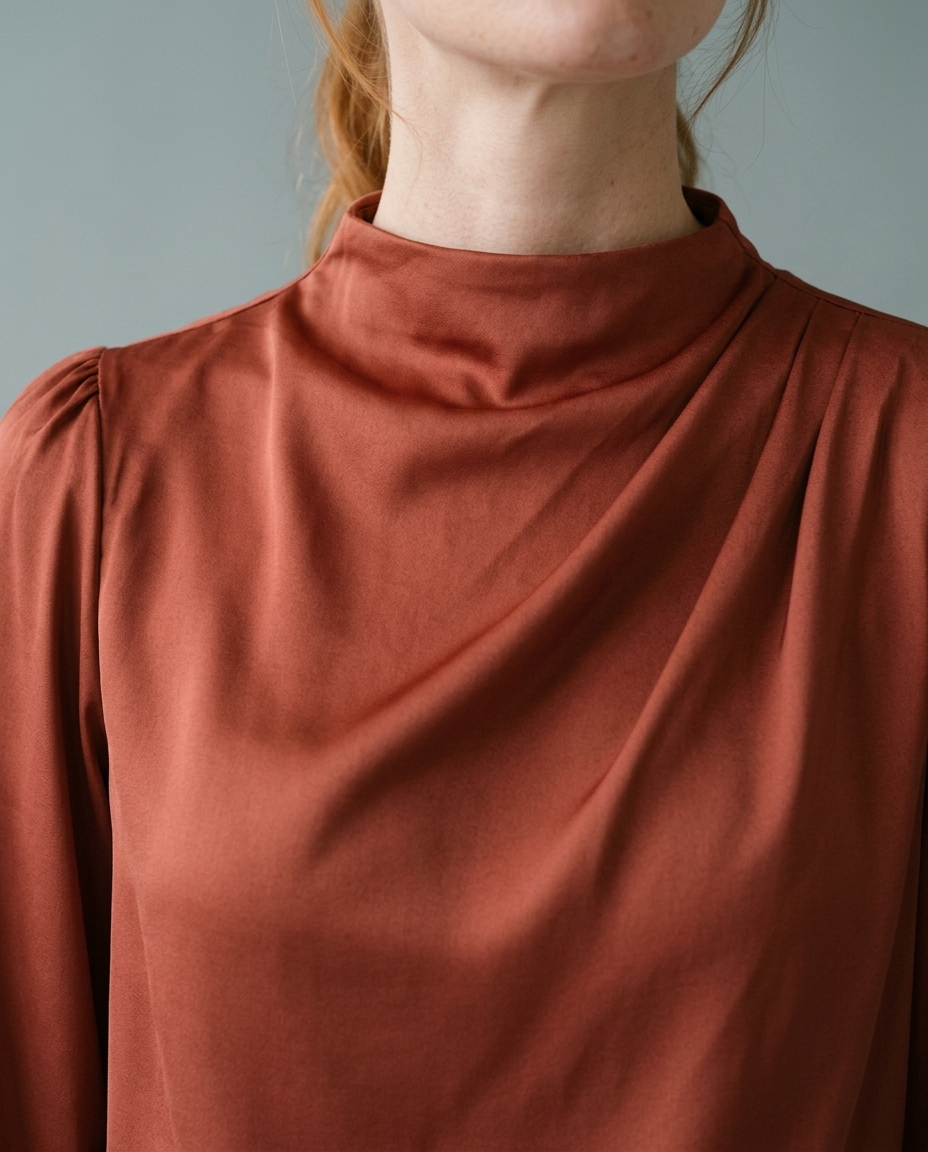 Bellya | Draped Long-Sleeve Blouse