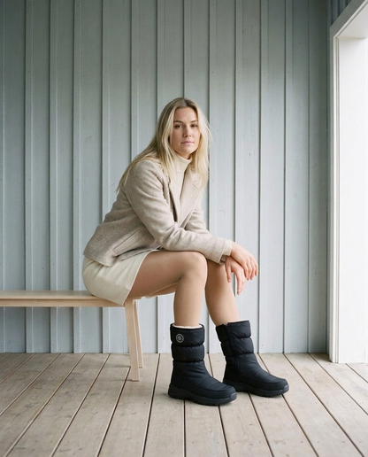 Thise | Quilted Fur-Lined Winter Boots