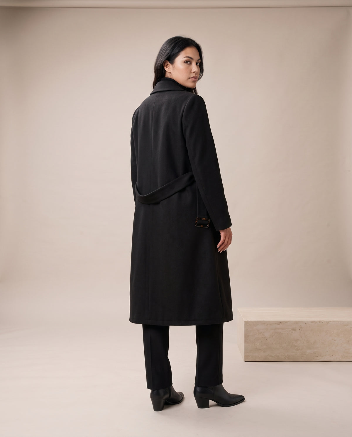 Erlis | Double-Breasted Long Coat