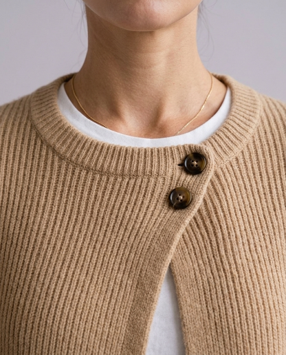 Ankya | Ribbed Button Cardigan