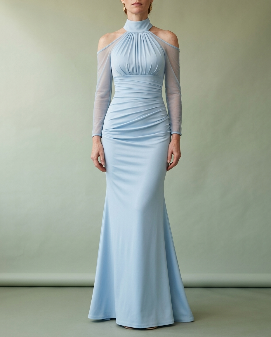 Zanea | Cold-Shoulder Mermaid Gown