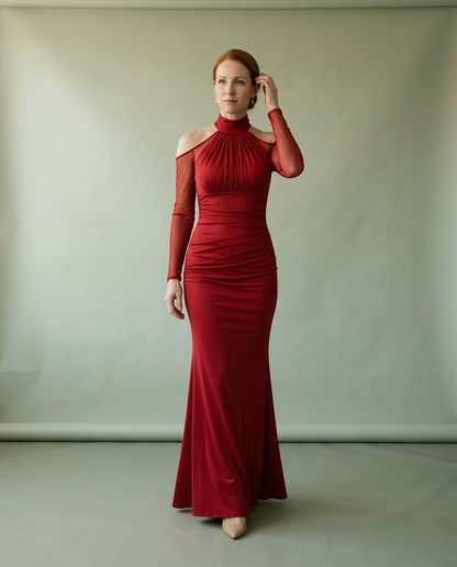 Zanea | Cold-Shoulder Mermaid Gown