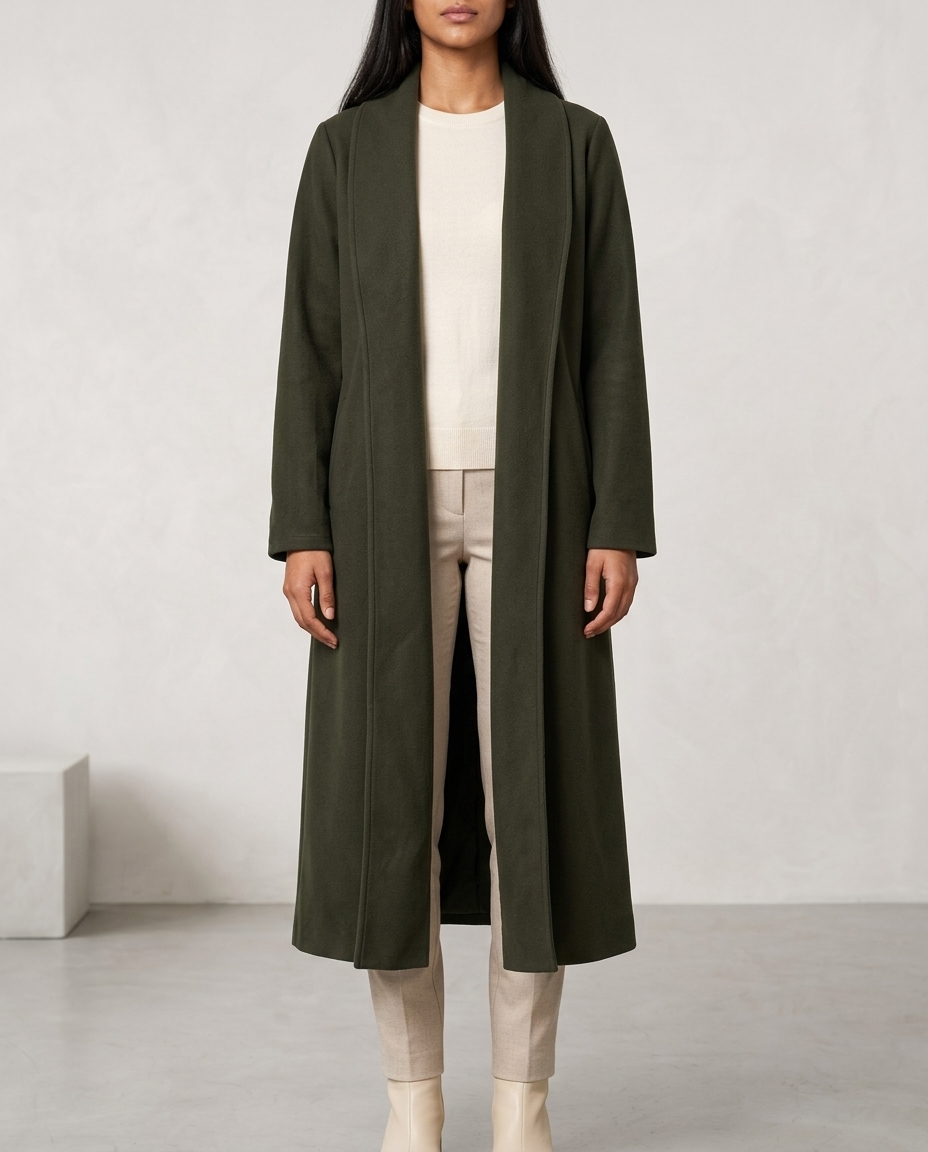 Dellia | Open-Front Longline Coat