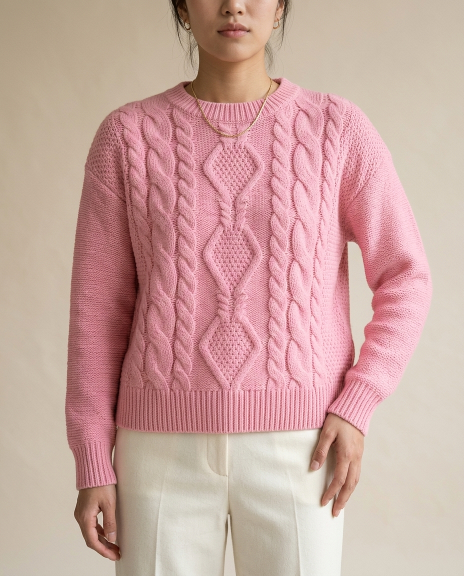 Metta | Chunky Cable-Knit Sweater