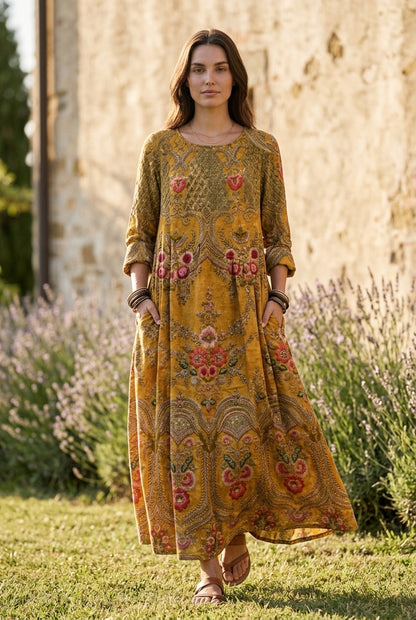 Heddis | Vintage Oversized Midi Dress