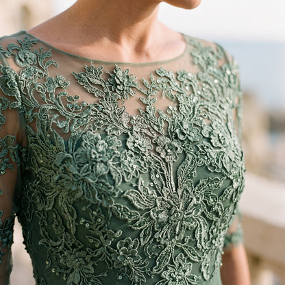 Reinea | Lace A-Line Midi Dress