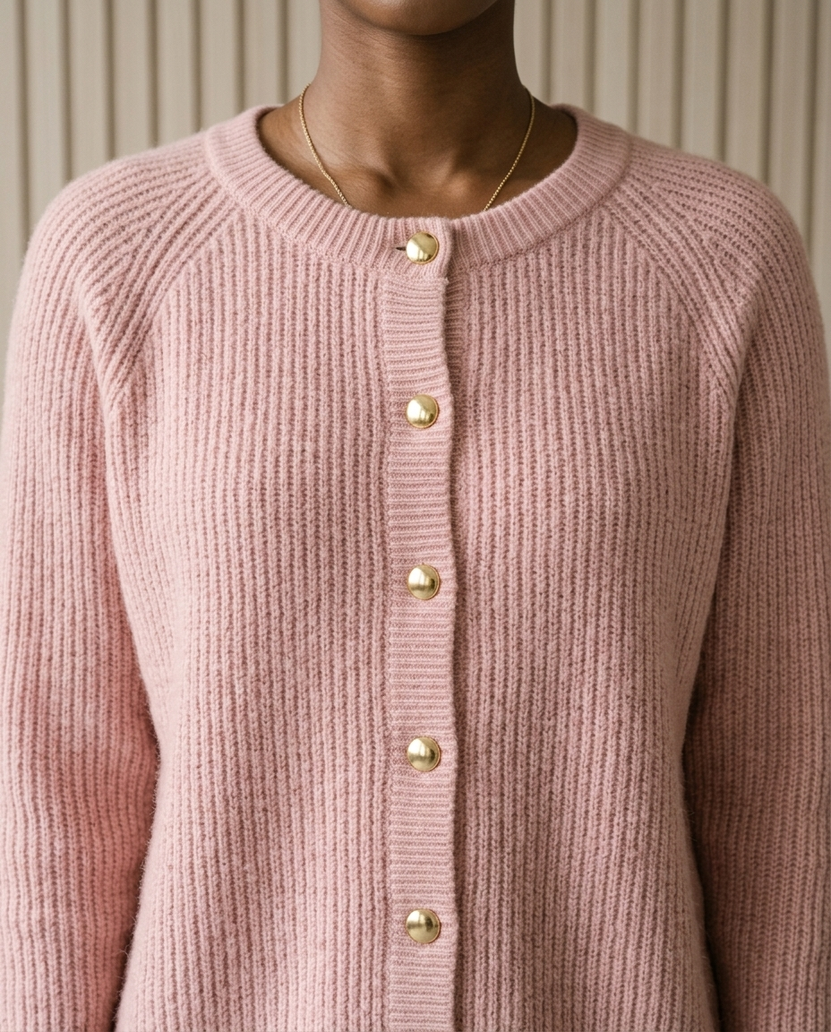 Emara | Textured Button Cardigan