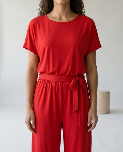 Brina | Relaxed Tie-Waist Jumpsuit