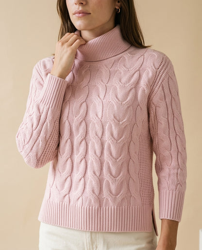 Halise | Cable Knit Turtleneck Sweater