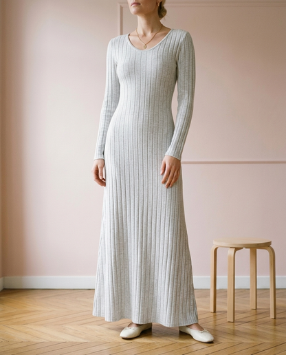 Zadia | Ribbed Maxi Sweater Dress