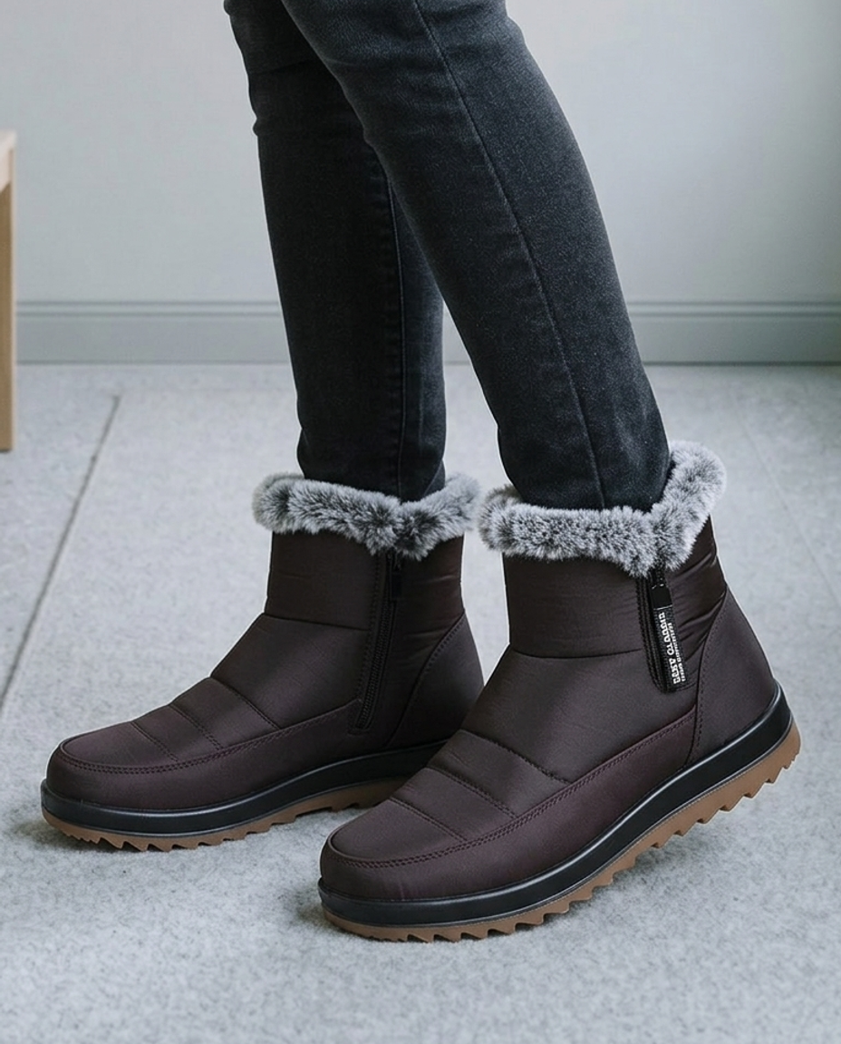 Miniel | Plush Slip-On Snow Boots