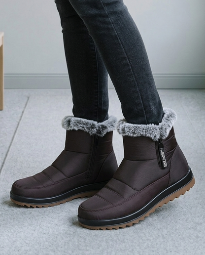 Miniel | Plush Slip-On Snow Boots