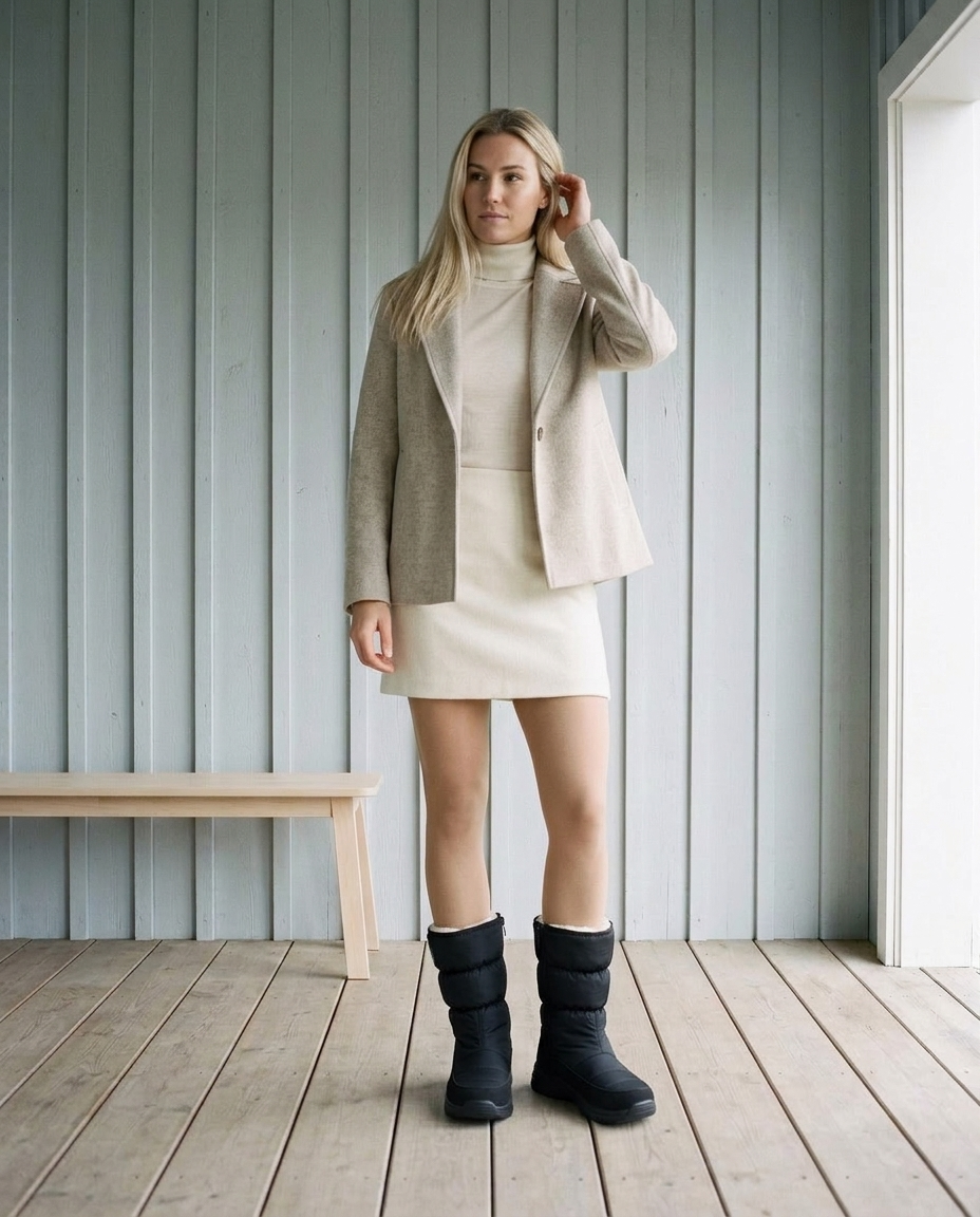 Thise | Quilted Fur-Lined Winter Boots