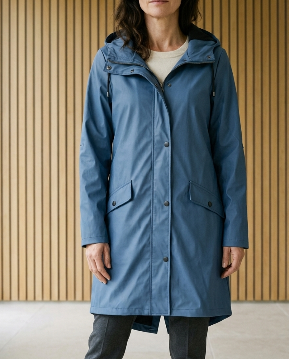 Lilya | Hooded Longline Raincoat
