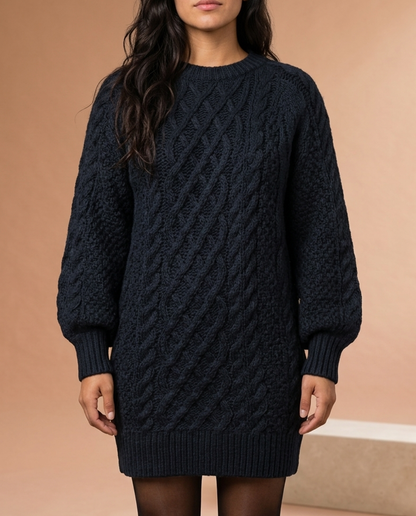 Irisea | Cable-Knit Mini Sweater Dress