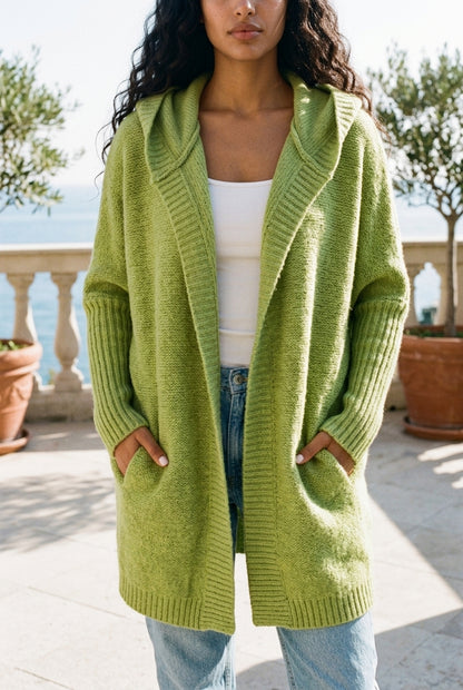 Isea | Hooded Longline Cardigan
