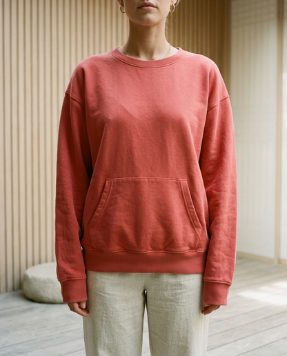 Amine | Oversized Kangaroo Pocket Sweatshirt